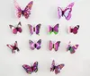 La simulation 3D papillon décoration PVC stickers muraux aimant de réfrigérateur 12 costumes costume pour extérieur / jardin / balcon