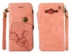 Vintage Rose Fundas para Samsung Galaxy J3 Funda de cuero de primera calidad cubierta de la cubierta del tirón para Samsung Galaxy J3 2016 2017 caso