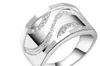БЕСПЛАТНАЯ ДОСТАВКА НОВЫЙ 925 Стерлинговая серебряная модная тенденция тенденции мужчины Чешское сверлие кольцо Горячие продажи подарка 1484