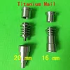 Wholesale Universal Gr2 Titanium Nail Male and Female 16/20mm 2IN1/4IN1/6IN1 domeless titanium nail Ti Nail for wax dab glass bongs