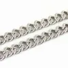 Gli uomini scelgono la taglia 10mm / 15mm di larghezza Collana in acciaio inossidabile 316L lucidato Curban Curb Collana 24'' per regali di gioielli Bling di Natale / compleanno