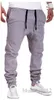 Mode man mens joggare manliga byxor män byxor casual solid jogging sweatpants jogger khaki svart xxxl