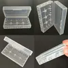 Draagbare Plastic Batterij Case Doos Veiligheid Houder Opslag Container Kleurrijke Pack Batterijen voor 2 * 18650 of 4 * 18350 Li-ion Batterij E-CIG DHL