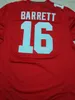 Buckeyes College NCAA Ohio Football State Jerseys Mens Womens #16 J.T. Barrett Limited Kids Jersey broderi S