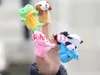 Frete grátis kid toy crianças Brinquedos de Pelúcia Macio Veludo Animal Fazenda Fantoches de Dedo Definir Bebê Nursery Rima Histórias Ajudar Brinquedos De Pelúcia
