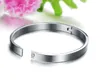 Unisexe précipité titane argent zircon cubique plaqué croix motif bracelets bracelets pour femmes hommes charme bijoux cadeaux gratuits