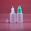 Bottiglie contagocce in plastica LDPE di alta qualità da 20 ml 100 pezzi con tappi a prova di manomissione Suggerimenti Bottiglia comprimibile sicura capezzolo sottile