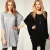 2014 Autumn Winter Fashion loose batwing long sleeve tshirts cotton women Tops plus size atacado de roupas femininas b8 18408