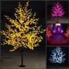 2M 6.5ft Hoogte LED Kunstmatige Cherry Blossom Trees Christmas Light 1152 Stks Led Bollen 110 / 220VAC Regendichte Fairy Garden Decor