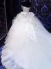 Vintage Hot Wedding Dresses Ball Gown Sweetheart Embroidery Lace Beads Pearls Long Wedding Dress Chapel Train With Bow Formal Bridal Gowns