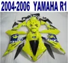 Injection molding free shipping ABS fairing kit for YAMAHA 2004-2006 YZF R1 yzf-r1 04 05 06 yellow blue CAMEL plastic fairings set PQ93