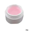 All'ingrosso-Trasparente Bianco Rosa Colori Strumenti di decorazione Pro Uv Gel Nail Art Primer Base Top Coat Builder Decor Nail Drop shipping