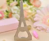 Nowe kreatywne nowościowe artykuły domowe Elementy Eiffel Tower Chrome Bottle Opener Wedding Favors Pakiet Gift Box 4673956