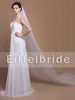 CustomMade Simple White Wedding Veils 2016 Senaste Eifflebride med mjuk tyll cirka 3 meter lång brudvilar3911831