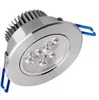 Inbyggd LED-downlight 3W 6W 9W Dimbar taklampa AC85-265V Vit / varm vit LED Down Lamble Aluminium Värmekans