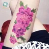Ny 21 * 10cm Tillfälligt Fake Tatueringar Vattentät Tatuering Klistermärken Konstkonstmålning för festdekoration etc Blandad blomma Rose Plum Blossom