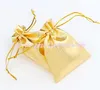 GASE SATIN SMEEDDRY BAGS JEYKTY 100PCSLOT Silvergold Plated Christmas Gift Påsar Bag 7x9cm 9x12cm 13x18cm3135903