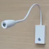 TOPOCH Slaapkamer Wandkandelaars Touch Aan / Uit Dimmer Switch Lamp 3W Integral LED Wit Geschilderd Roestvast voor binnen Camper Boot