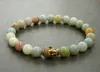 SN0244 Buddha Amazonite Bracciale Meditazione Stretch braccialetto Yoga Gioielli guarigione braccialetto buddista regalo per lei Spedizione gratuita