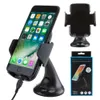 10W Wireless Car Charger Holder Anty Qi Vehicle Laddningsdocka för IP X XS Max Samsung S9 Note9 S10 Laddare