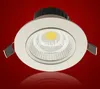 NOVO Modelo 3.5 "4.5" 5.5 "CREE 9 W 12 W 15 W 20 W Regulável-Não COB LED Downlights Alta Brilhante Tiltable Luminária Recesso Teto Para Baixo Luzes Lâmpadas