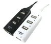 2016 Nowy High Speed ​​4 Port Mini USB 2.0 Hub do laptopa czarny biały # 3154