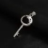 fashion high quality 925 silverl cat Key with White diamond jewelry 925 silver necklace Valentine's Day holiday272m