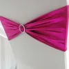 16Color Elastic Bronzing Metallic Spandex Chair Band/Chair Bow With Round Plastic Buckle For Wedding Use