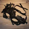 Precioso encaje negro Mardi Gras máscaras media cara Halloween mascarada veneciana suministros para fiesta para mujeres discoteca de Navidad elegante Phoeni3309521