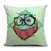 Deer Owl Panda Bear Sofa Covers Covers Animal Pattern Gettare Pillow Cases Lino Cotone Pillow Covers 45X45cm Decorazione di cerimonia nuziale