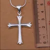 Global Hot Cross Wisiorek Naszyjnik 925 Sterling Silver Moda Biżuteria Boże Narodzenie Prezent Najwyższej Jakości Darmowa Wysyłka