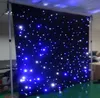 led star curtain 3mx8m wedding backdrop stage background cloth with multi controller dmx function LLFA