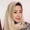 Muslim Kvinnor Hijab Headscarf Scarves Girl Summer Muslim Headscarf Patchwork Muslim Kvinna Scarves Headscarf Gratis frakt