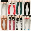 Prettybaby – chaussettes pour enfants, bas hauts, modèle animal, renard, ours, chat, style coton, amples, tube, Pt0087 #