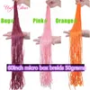 Moda 60inch Longo Zizi Crochet Tranças Cabelo Trança Sintética Cabelo Micro Caixa de Caixa de Crochê Extensões de Cabelo Marley para Mulheres Negras Trançado