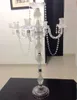 Kristal kolye giysisi mum tutucu odak Yeni varış 90 cm yükseklik Akrilik 5-kol, metal candelabras 1 çok = 5 adet