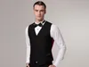 Ny klassisk mode svart tweed västar ull sillben brittisk stil herrkläder skräddare smal passform blazer bröllopskläder för män P: 10