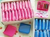 100sets / lot frete grátis portátil Mini Viagem de costura caixa com a cor da agulha linhas de costura kits de costura Set DIY Home Ferramentas