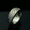 Moda feminina e masculina casar joias novo anel de diamante de simulação superior de três cores em aço inoxidável