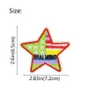 10st Multicolor Star Patches för klädkassar Strykjärn på Överför Applique Patch för jackan Jeans Sy på broderi Badge DIY