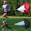 Paracadute di resistenza all'allenamento a velocità regolabile Paracadute da 56 '' Speed Chute Running Umbrella paracadute per la corsa Allenamento di calcio Spedizione gratuita