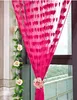 Wedding backdrop curtain love heart tassel Screens Room Dividers Rod Pocket door sheer Curtain party decoration props colorful gift 25pcs