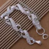 Free Shipping with tracking number Top Sale 925 Silver Bracelet Great White Dragon Bracelet Silver Jewelry 10Pcs/lot cheap 1592