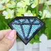 10st Diamond Sequined Patches For Clothing Iron on Transfer Applique Fashion Patch för jeanspåsar DIY Sy på broderi paljetter180y