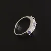 Free Shipping New 925 Sterling Silver fashion jewelry Eternal Oath Purple Diamond With Pave zircon ring hot sell girl gift 1715