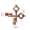 Heart-Shaped Key Metal USB Flash Drive Real Capacity 4GB 8GB 16GB 32GB 64GB Gift Creative USB 2.0 Memory Stick Pendrive Copper-Colored