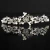 2020 New Trendy Wedding Bridal Prom Party Princess Pearl Crystal Flower Hair Band Tiara Headband Jewelry Accessories6801932