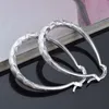 2015 Nowy Design 925 Sterling Silver Hoop Kolczyki Moda Klasyczna Biżuteria Dla Dziewczyn Darmowa Wysyłka