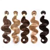 Brazilian Virgin Hair Body Wave Hair Weave Bundles Obearbetade Virgin Brazilian Body Wave Mänskligt hårförlängningar Röd Brun Blond