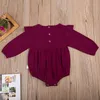Cute Baby Romper Infant Baby Girls Clothing Autumn Winter Cotton Long Sleeve Rompers Toddler Kids Clothing Playsuit One Piece Outfits